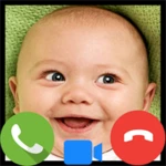 fake call baby: prank video ca android application logo